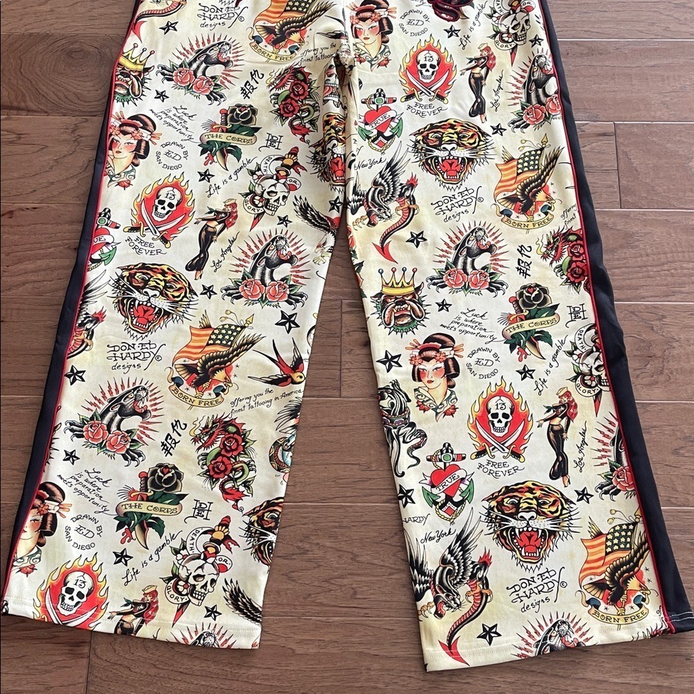 Ed Hardy Y2K‎ Style Women's Track Pants Large NWT - Picture 10 of 12